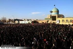 مراسم تشیع شهید حجت اسدی درقزوین