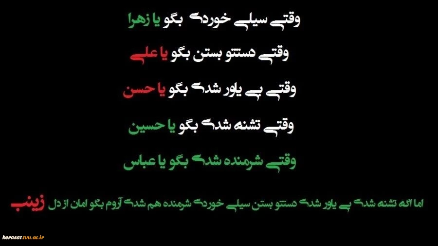 ........ عروج بانوی صبر ...........