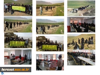 کوهپیمائی مشترک آموزشکده های فنی دختران استان