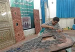 ساخت درب حرم امام حسن عسکری (ع) و سرداب غیبت امام زمان(عج) در لرستان/ وقتی هنرمند اذن کارش را از امام زمان (عج) می‌گیرد 2