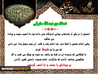 آنکه گریختن را با امام شرط نمود