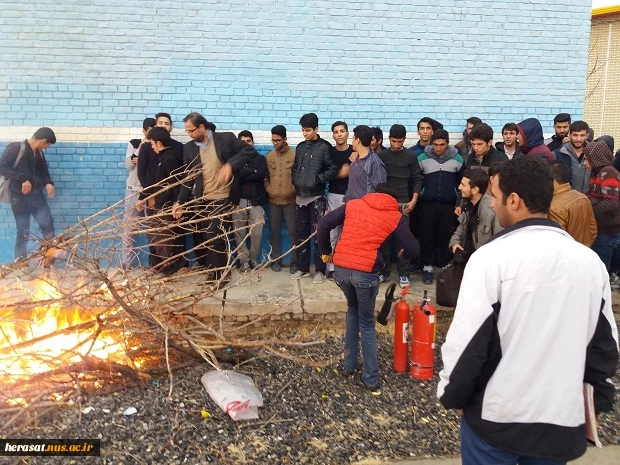 برگزاری کارگاه آموزشی اطفاء حریق