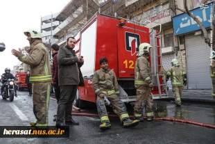 شهادت آتش نشانان جان فشان در حادثه پلاسکو تهران تسلیت باد . 4