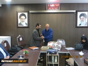 مراسم تکریم و معارفه رئیس اداره حراست آموزشکده برگزار شد. 2
