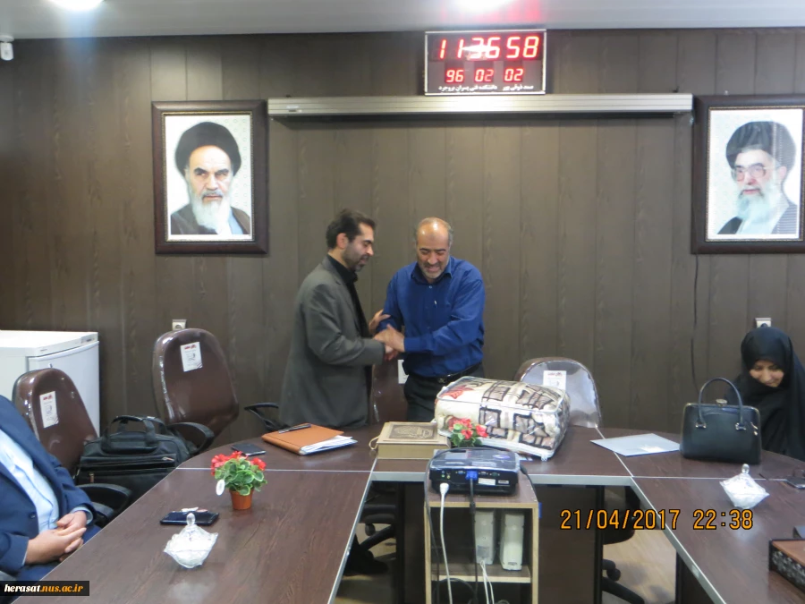 مراسم تکریم و معارفه رئیس اداره حراست آموزشکده برگزار شد. 2