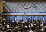 رهبر معظم انقلاب در دیدار مسئولان نظام و سفرای کشورهای اسلامی: در هر کشوری، این ایستادگیِ بر گرفته از بعثت پیامبر محقق شود، دشمنان هیچ تعرض و هیچ غلطی نمی توانند بکنند