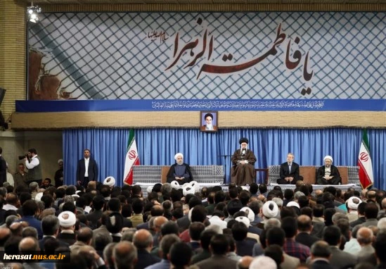 رهبر معظم انقلاب در دیدار مسئولان نظام و سفرای کشورهای اسلامی: در هر کشوری، این ایستادگیِ بر گرفته از بعثت پیامبر محقق شود، دشمنان هیچ تعرض و هیچ غلطی نمی توانند بکنند