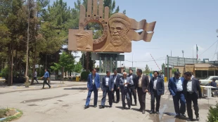 بازدیدپروفسور زاهدی،نماینده محترم مردم کرمان و راور در مجلس شورای اسلامی و رئیس کمیسیون آموزش و تحقیقات مجلس ازدانشکده  فنی شهید چمران 3
