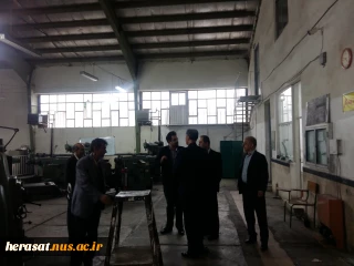 بازدیدمعاون پژوهشی دانشگاه پلی تکنیک سلیمانیه عراق از کارگاه های آموزشکده شهید یزدانپناه سنندج