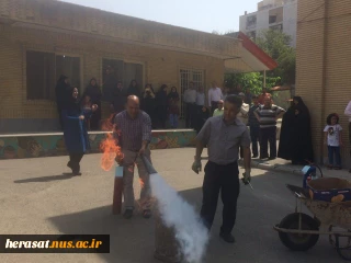 چهارمین دوره اطفاء حریق آموزشکده های استان البرز