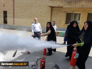 برپایی چهارمین دوره اطفاء حریق استان البرز در آموزشکده دختران کرج