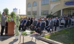 مراسم کلنگ زنی دومین کارگاه سنگین و رونمایی از مزار شهید گمنام آموزشکده پسران اردبیل
