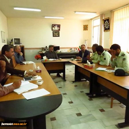 جلسه تعامل ریاست،حراست و معاونین پیرامون حفاظت و حراست دانشجویان با فرمانده نیروی انتظامی