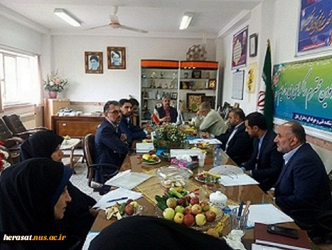 نشست صمیمی با مشاوررئیس ومدیر کل حراست دانشگاه  2