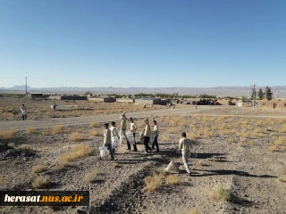 حضور دکتر یزدانیان در اردوی جهادی روستای چاه قدس شهرستان خوسف