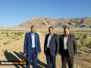 بازدید  دکتر یزدانیان مشاور رییس و  مدیر کل دفتر مرکزی حراست  از مجموعه چند منظوره در حال احداث آموزشکده فنی و حر فه ای پسران گلپایگان