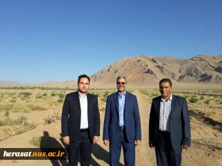 بازدید  دکتر یزدانیان مشاور رییس و  مدیر کل دفتر مرکزی حراست  از مجموعه چند منظوره در حال احداث آموزشکده فنی و حر فه ای پسران گلپایگان