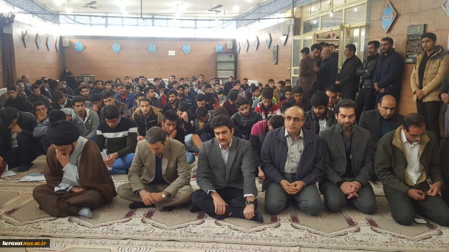 مراسم بزرگداشت  مرحوم رضا راهنما دانشجوی دانشکده فنی خرم آباد 4