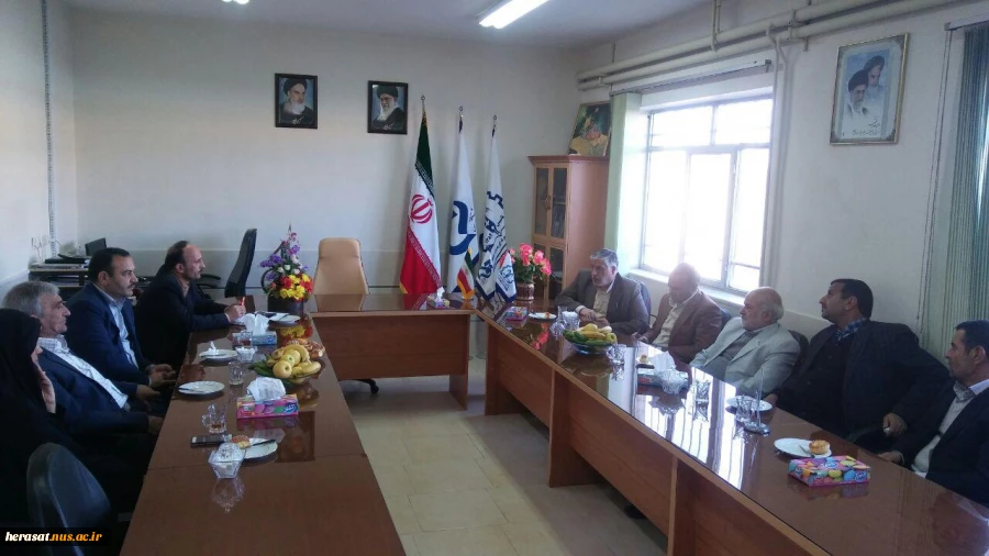 بازدیددکتر روشن معاون حقوقی و امور مجلس وزارت علوم از آموزشکده فنی دکتر حسابی خمین