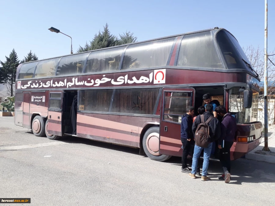 استقرار واحد سیار انتقال خون در دانشکده فنی خرم آباد 3