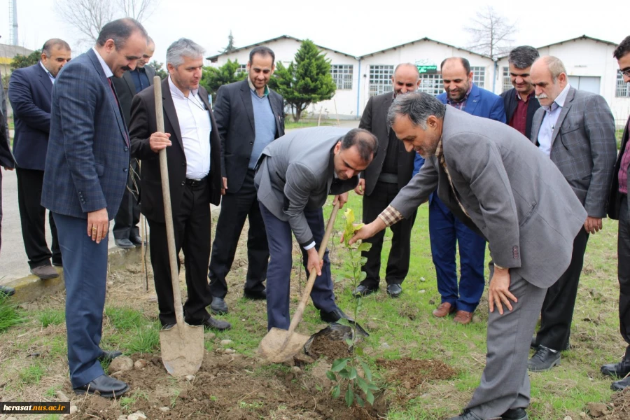 شرکت در مراسم روز درختکاری در آموزشکده پسران آمل با حضور دکتر سلمانی آقای میر حبیبی ورئیس آموزشکده  3