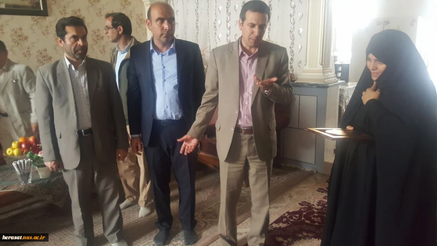 تکریم اخلاص وشهادت گونه شهید زنده سید نور خدا موسوی 5
