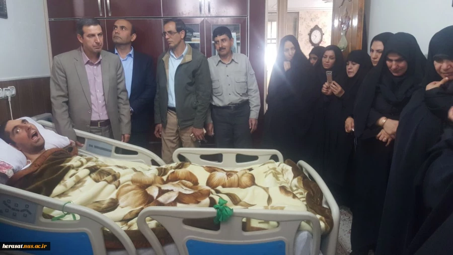 تکریم اخلاص وشهادت گونه شهید زنده سید نور خدا موسوی 6
