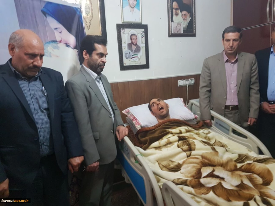 تکریم اخلاص وشهادت گونه شهید زنده سید نور خدا موسوی 8