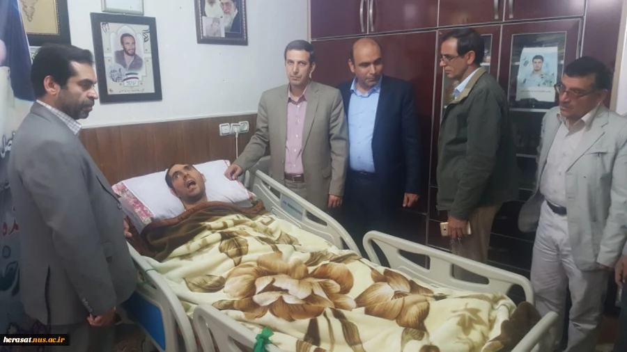 تکریم اخلاص وشهادت گونه شهید زنده سید نور خدا موسوی 10