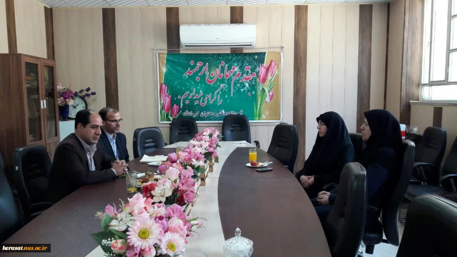 قای یادگاری معاونت محترم حفاظت فیزیکی دفتر مرکزی حراست دانشگاه فنی و حرفه ای در تاریخ 1397/04/14  از آموزشکده فنی دختران کرمانشاه بازید و ضمن دیدار با رئیس و معاونین  آموزشکده  و عوامل حفاظت فیزیکی حامل پیام سلام همکاران ستاد دانشگاه فنی و حرفه ای و خدا ق