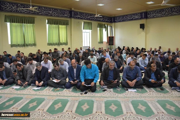 برگزاری مراسم شهادت رئیس مذهب شیعه امام جعفر صادق (ع) در دانشگاه فنی استان با حضور مدیر کل حراست استان ومدیران حراست دستگاه های اجرایی استان  2