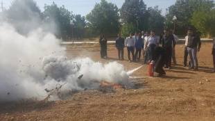 مانور اطفاء  حریق دانشگاه فنی استان لرستان  6