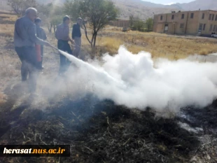 مانور اطفاء  حریق دانشگاه فنی استان لرستان  9