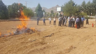 مانور اطفاء حریق دانشگاه فنی استان لرستان 8