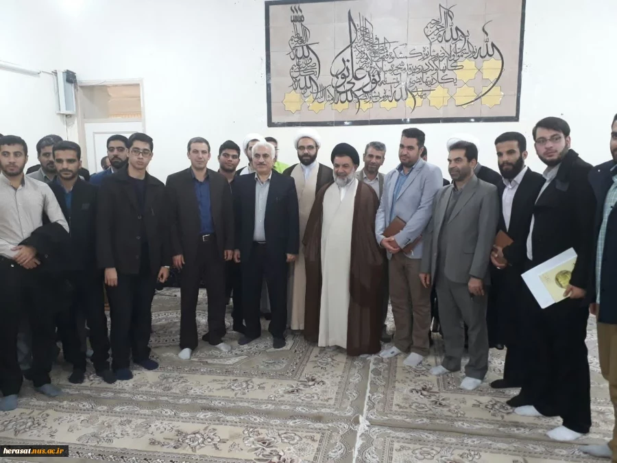 دیدار مسئولین، حراستهاو دانشجویان دانشگاه فنی استان لرستان با امام جمعه محترم شهرستان خرم آباد بمناسبت روز دانشجو 3