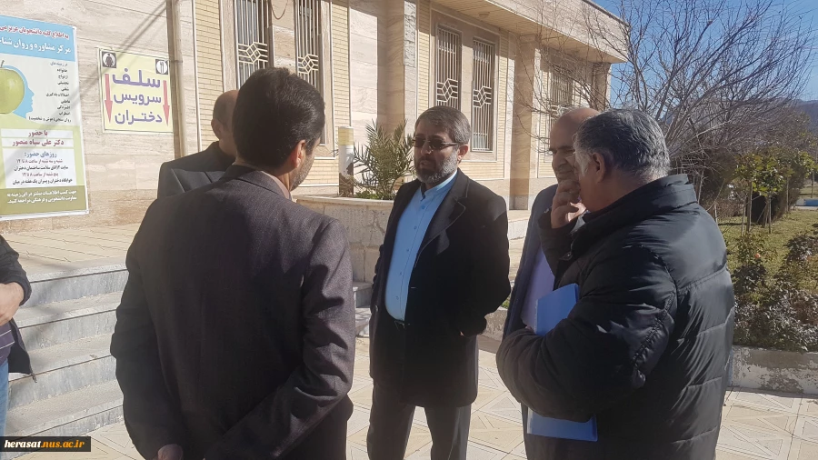 بازدیدهیاتی از صندوق رفاه وزارت علوم به سرپرستی جناب دکتر حسینی وهمراهان از خوابگاههای دانشکده فنی خرم آباد 2