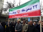 حضور پر شور کارکنان ودانشجویان دانشکده فنی (پسران ودختران ) خرم آباد در راهپیمایی باشکوه 22 بهمن وچهلمین فجر انقلاب اسلامی ایران 2