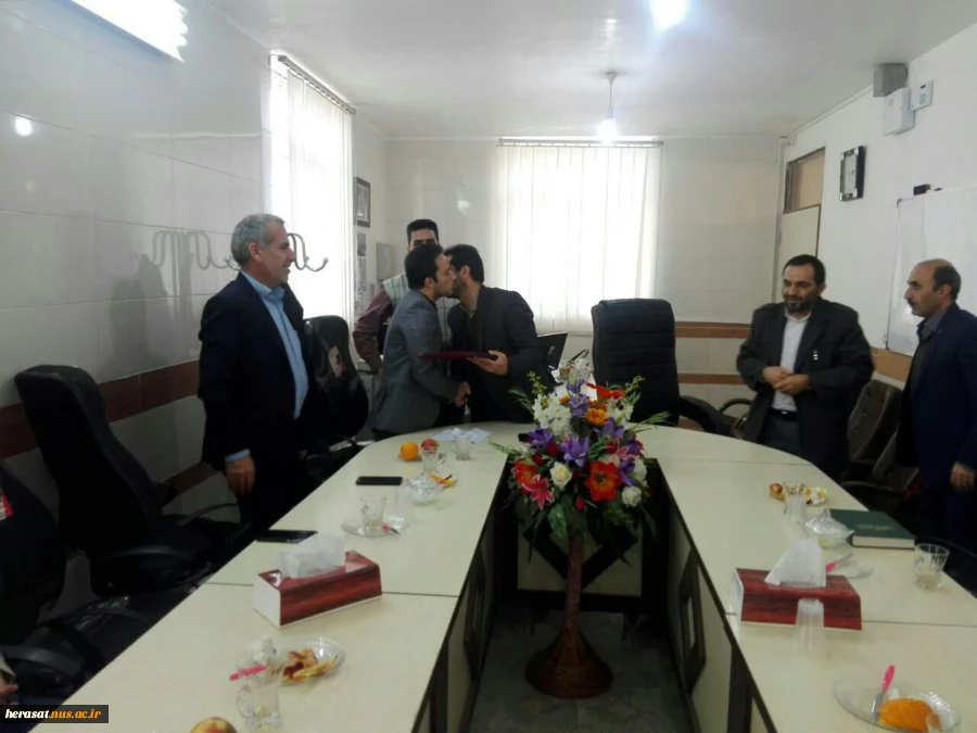 مراسم معارفه مسئول جدید حراست آموزشکده فنی پسران دورود استان لرستان 3