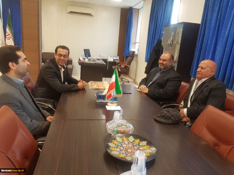 بازدید مدیر کل  ومعاونت محترم بنیاد حفظ آثار ونشر ارزشهای دفاع مقدس استان لرستاندر هفته بسیج از دانشگاه فنی استان لرستان  3