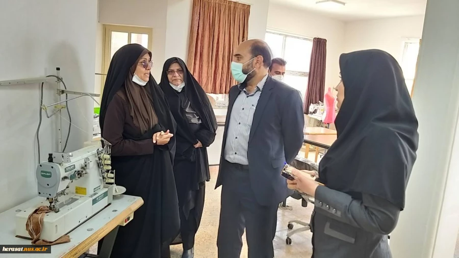 بازدید ریاست محترم جدید دانشگاه فنی استان لرستان جناب آقای دکتر حمیدی از آموزشکده فنی دختران خرم آباد 2
