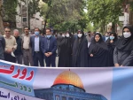 روز قدس روز حیات اسلام است، حضور پرشور کارکنان، اساتید و دانشجویان دانشگاه فنی استان لرستان در راهپیمایی روز قدس 3